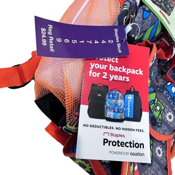 Backpack 6-Piece Construction Trucks Water Bottle Pen‎ Case Lunch Bag NEW *READ* - Picture 14 of 15